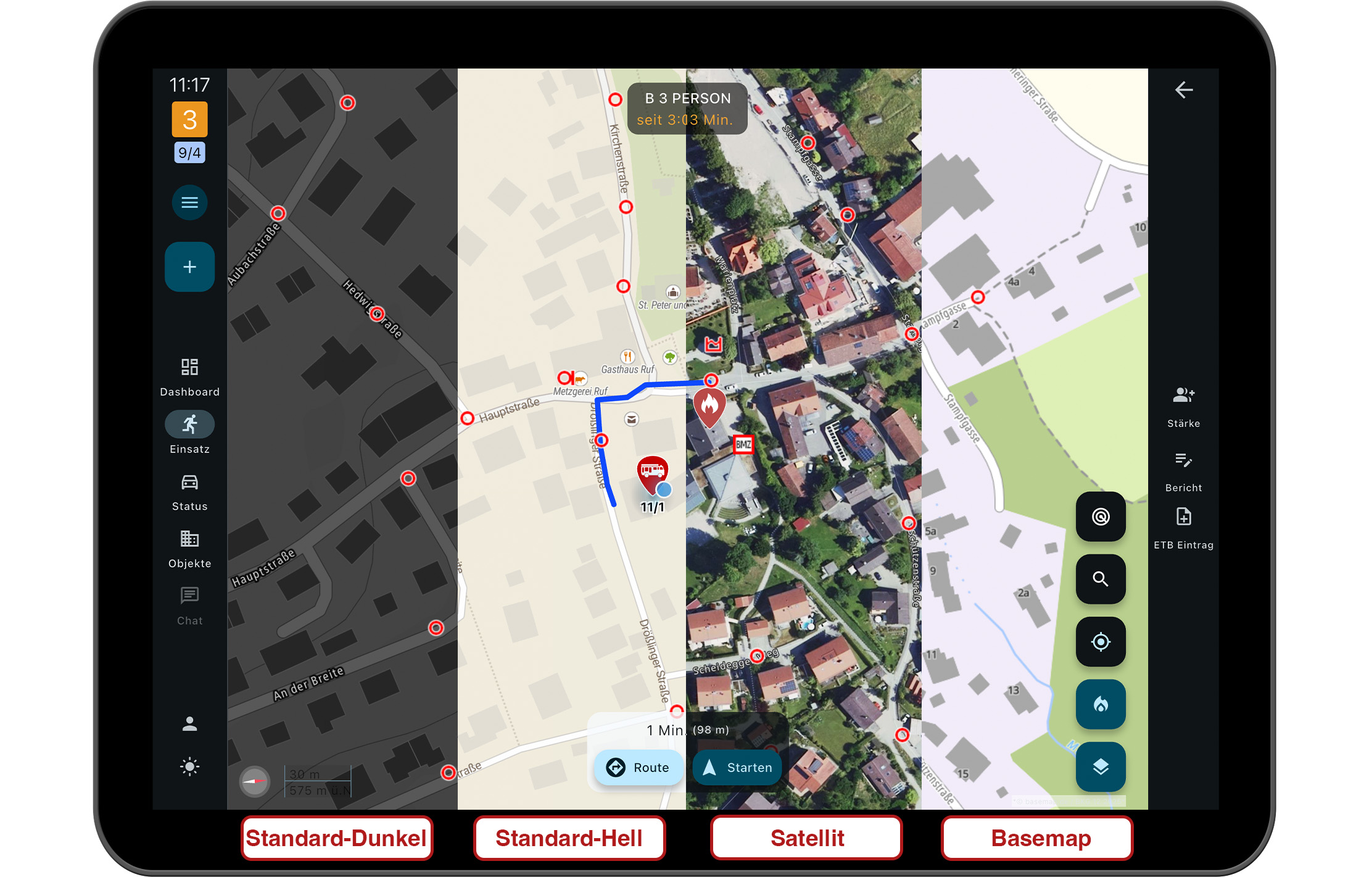 Übersicht über unterschiedliche Kartenarten