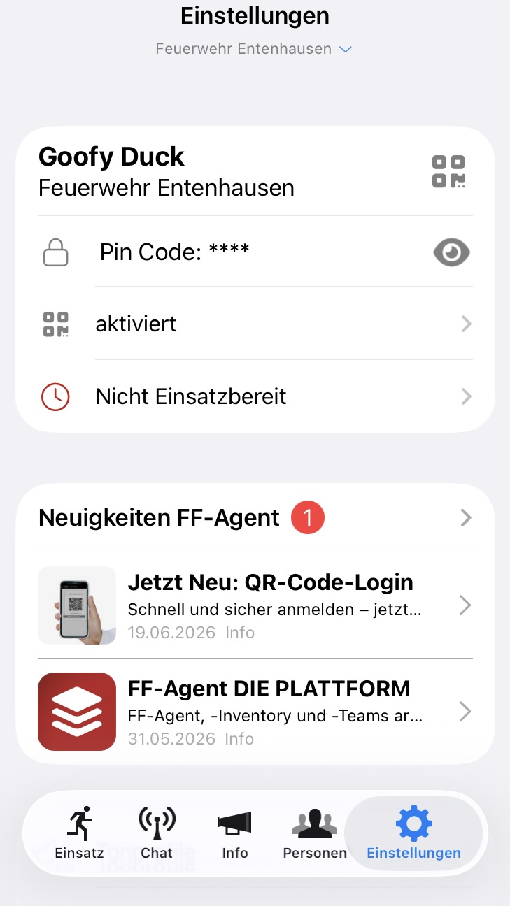  QR-Code Login wurde aktiviert