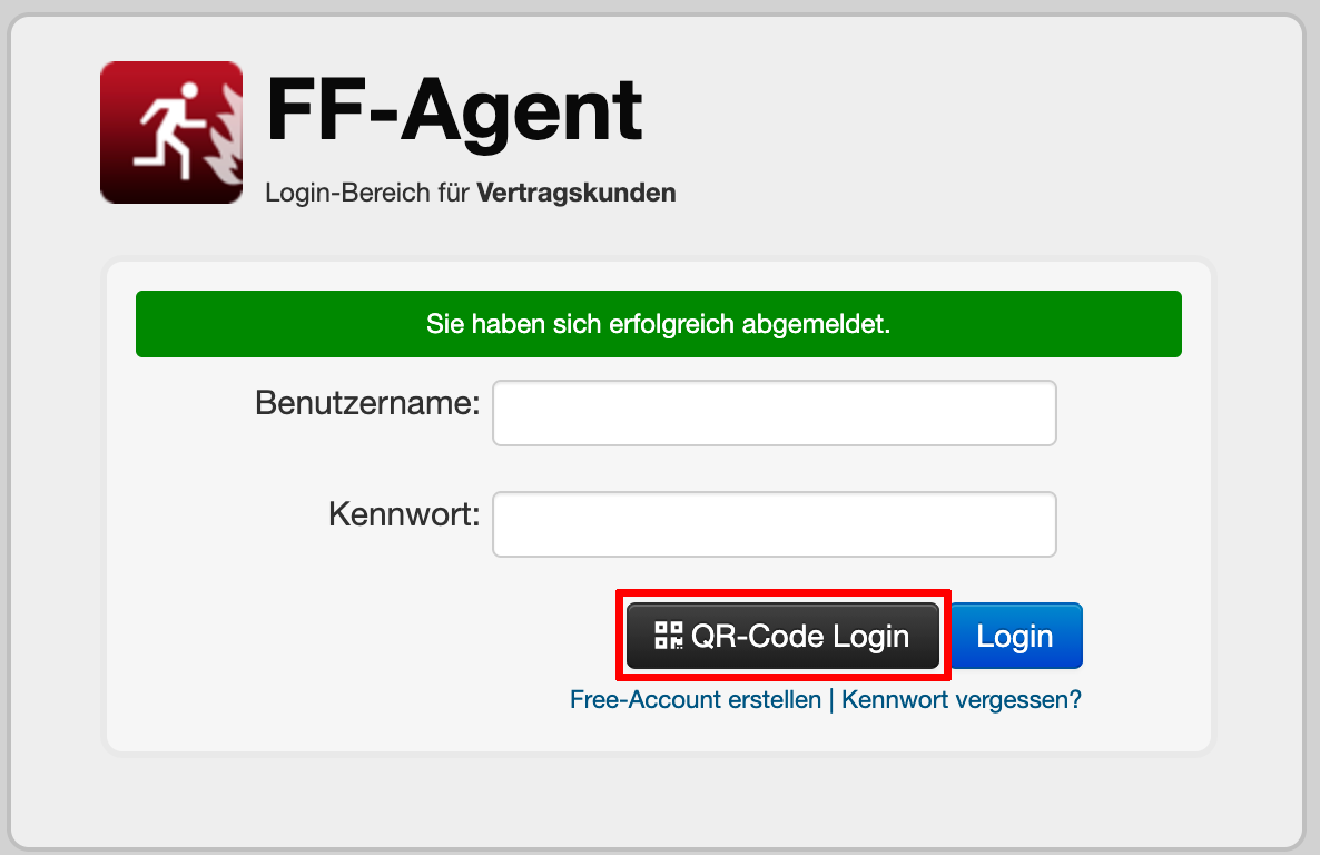 QR-Code Login starten