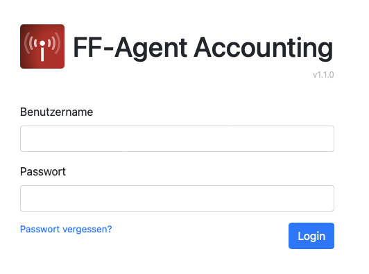 FF-Agent Accounting Login Formular